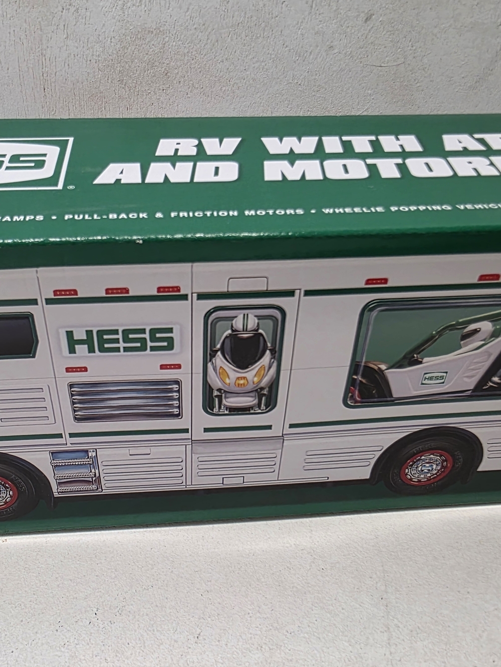 2018 Hess RV with ATV & Motorbike Toy Truck Original Box Instructions